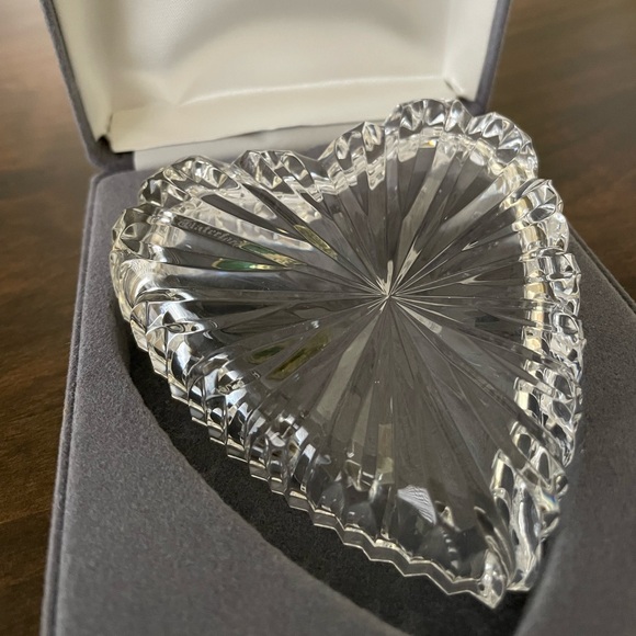 Waterford Crystal Heart Shaped Trinket Dish - Picture 4 of 6